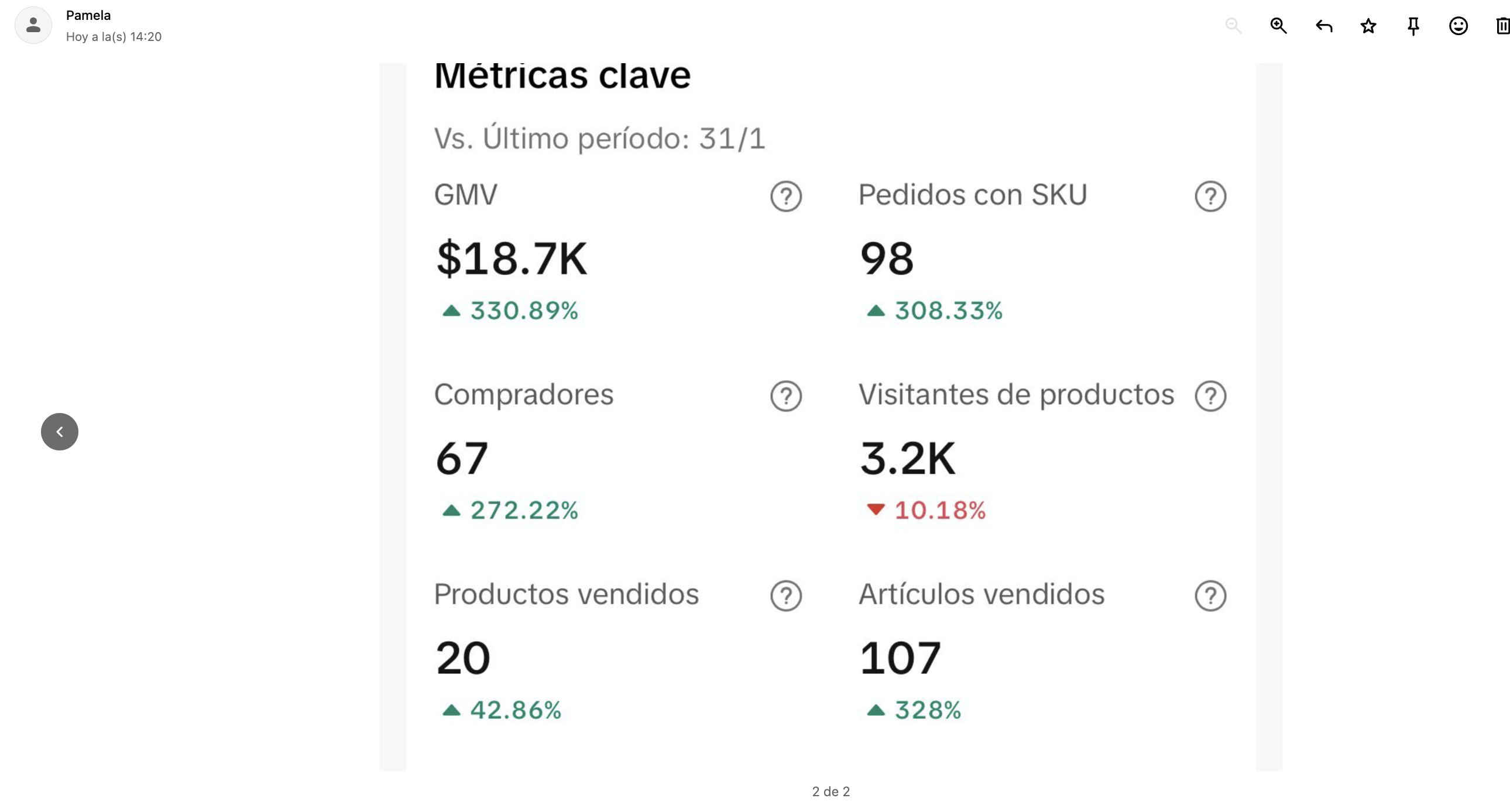 Resultado de Pamela
